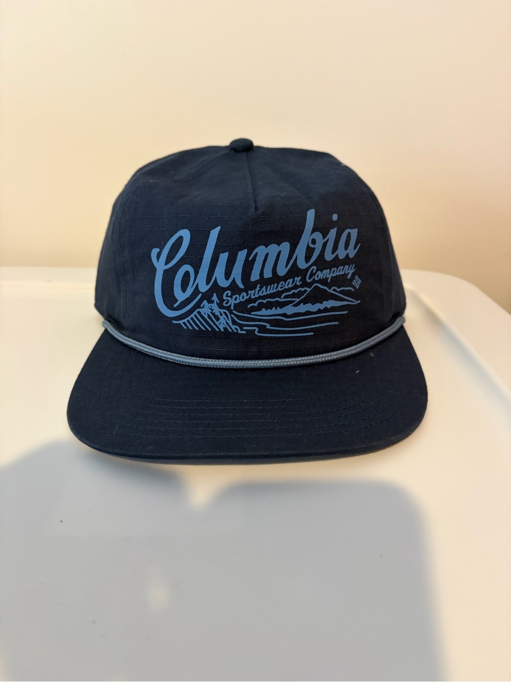 Columbia Men's Navy Logo Snapback Hat Ratchet Strap Snap Back